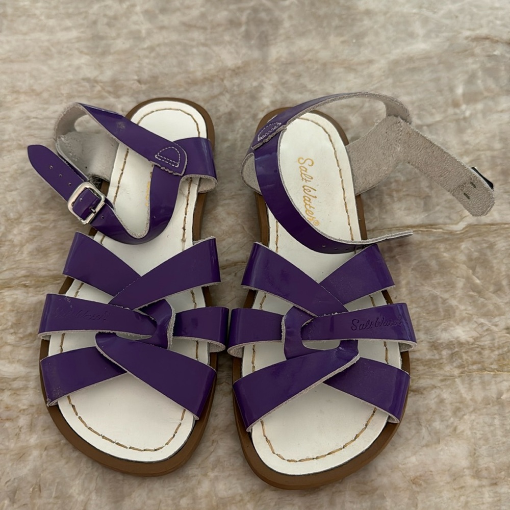 Salt Water purple sandals